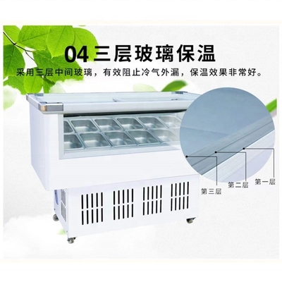 Automatic Defrost Super Performance Ice Cream Display Freezer with Low Investment
