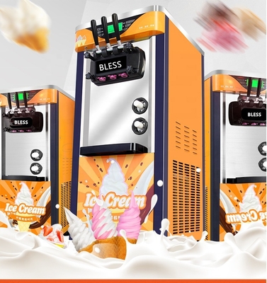 2022 Soft Serve 3 Flavor Vending Ice Cream Machine with Super Performance and Automatic