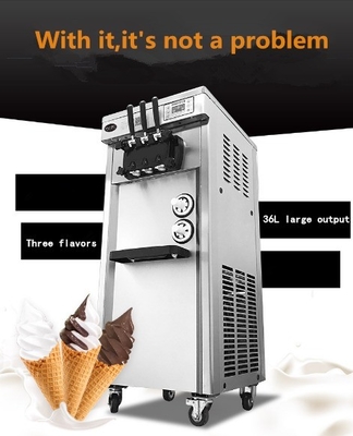 Vending Market Soft Serve 3 Flavor Ice Cream Machine with Super Performance 220V/50Hz