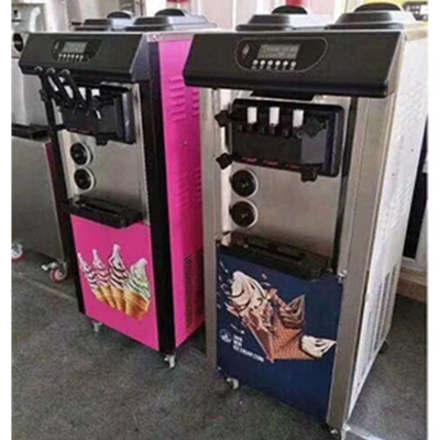 Soft Ice Cream Machine with 3flavor and 1 mix 120 KG Capacity