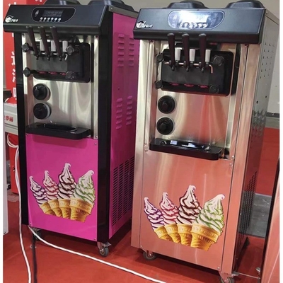 Soft Ice Cream Machine with 3flavor and 1 mix 120 KG Capacity