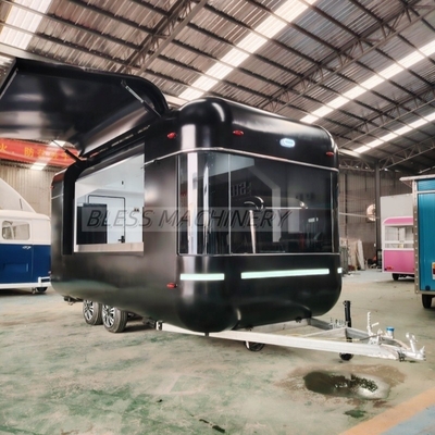 Long Service Life Food Trailer Truck with Full Kitchen and Rotating Chicken Rotisserie