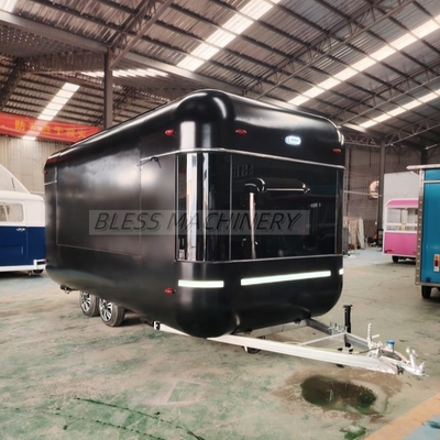 Concession Fast Food Trailer With Deep Fryer And Ice Cream Machine For Printing Shops