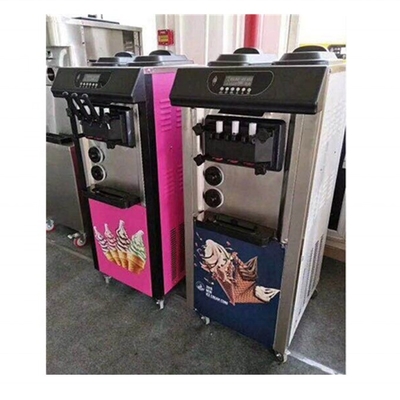 Soft Ice Cream Machine with 16-88L/h Capacity and Chocolate Raw Material