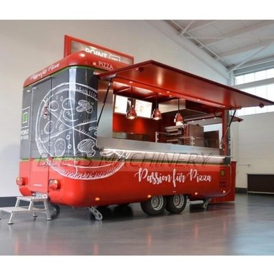 Long Service Life Custom Airstream Mobile Kitchen Fast Food Truck Trailers with Wheels
