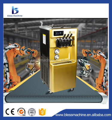 670x780x1330mm soft ice cream machine with 120 KG capacity