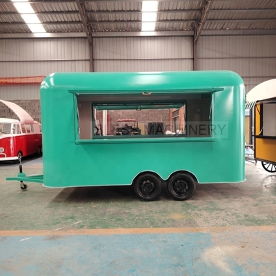 Stainless Steel Mobile Food Truck in Europe with Full Kitchen and Long Service Life