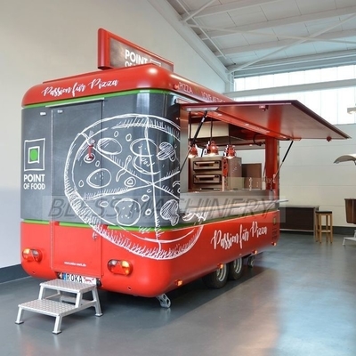 Customized Food Truck for Mobile Coffee Van Catering Cart Burgers Fries Ice Cream BBQ Bus