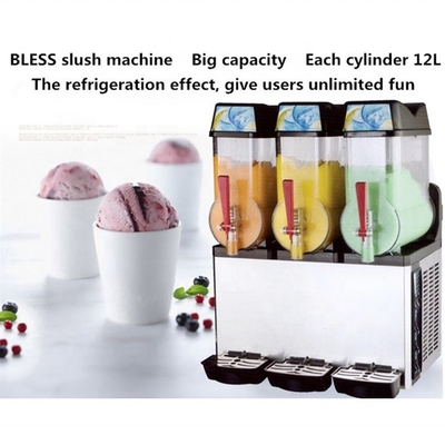 Air Cooling Multifunctional Slush Ice Cream Dispenser Machine Guarantee 420x590x810mm
