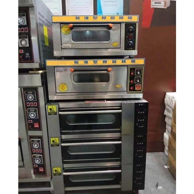 Energy-Saving 3 Deck Baking Oven Stainless Steel Heating Element for Tray Size 400*600mm