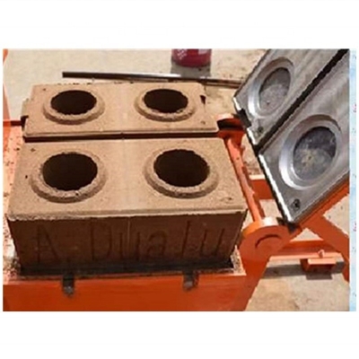 Compact Structure Adobe Brick Making Machine with 1 or 2pcs/mold at Canton Fair 2023