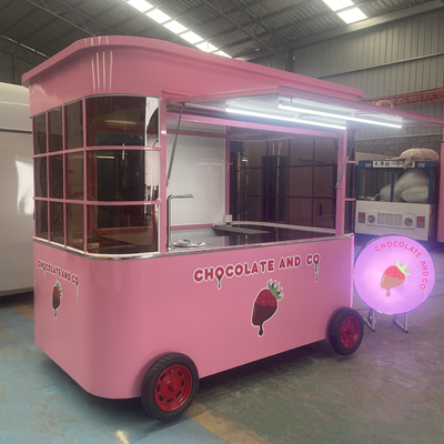 Mobile Coffee Milk Tea Soybean Milk Fresh Juice Vegetable Fruit Salad Car Trolley with 1