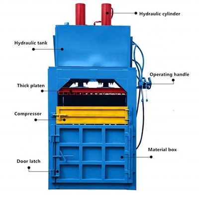 2022 Latest Technology Mini Hay Press Baler Easy to Operate Vertical Hydraulic Type