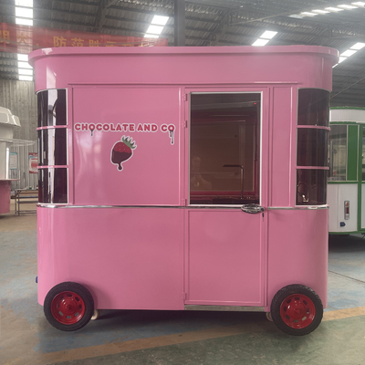 Mobile Coffee Milk Tea Soybean Milk Fresh Juice Vegetable Fruit Salad Car Trolley with 1