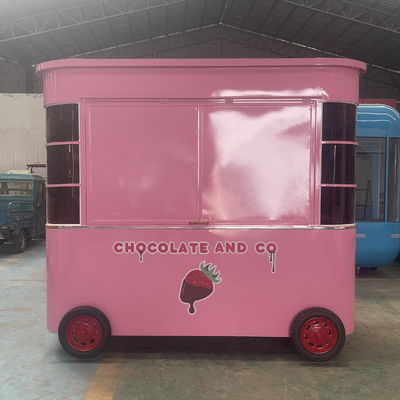 Mobile Coffee Milk Tea Soybean Milk Fresh Juice Vegetable Fruit Salad Car Trolley with 1