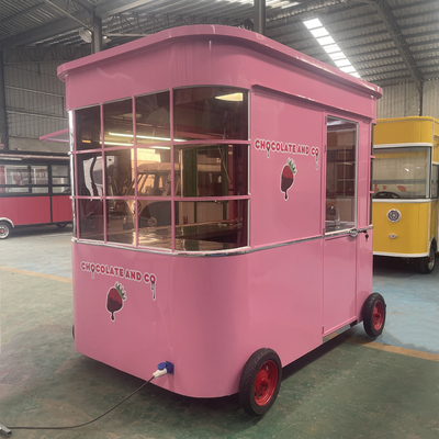 Mobile Coffee Milk Tea Soybean Milk Fresh Juice Vegetable Fruit Salad Car Trolley with 1
