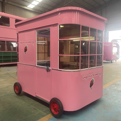 Mobile Coffee Milk Tea Soybean Milk Fresh Juice Vegetable Fruit Salad Car Trolley with 1