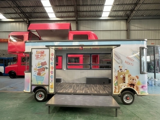 2024 Energy-Saving Commercial BBQ Hot Food Van for Outdoor Fast Food in US Standards