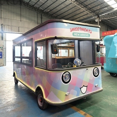 Outdoor Food Kiosk Cart with L420.00cm*W180.00cm*H230.00cm Dimensions and CE Approval