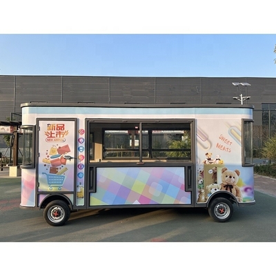 Outdoor Food Kiosk Cart with L420.00cm*W180.00cm*H230.00cm Dimensions and CE Approval
