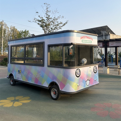 Outdoor Food Kiosk Cart with L420.00cm*W180.00cm*H230.00cm Dimensions and CE Approval