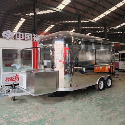 40kms per hr Mobile Sales Trailer for Snacks Fast Food Drinks Ice Cream Coffee Milk Tea