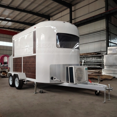 2024 Mobile Stainless Steel Trailer for Catering Bar Snack Fast Food Drink Ice Cream