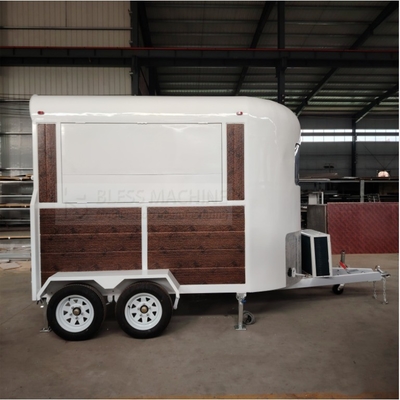 2024 Mobile Stainless Steel Trailer for Catering Bar Snack Fast Food Drink Ice Cream