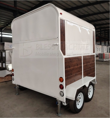 2024 Mobile Stainless Steel Trailer for Catering Bar Snack Fast Food Drink Ice Cream