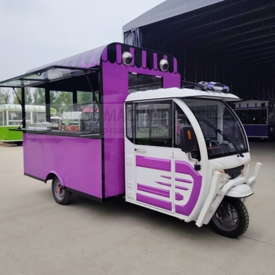 Multipurpose Mobile Electric Fast Food Snack Tricycle Pedicab with Customized Design
