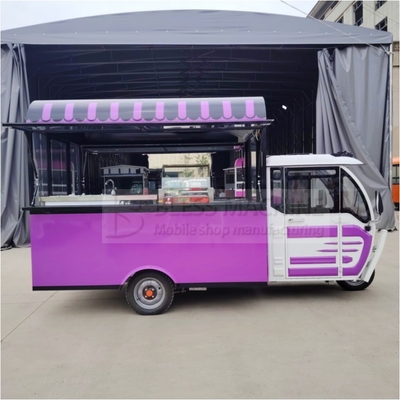 Multipurpose Mobile Electric Fast Food Snack Tricycle Pedicab with Customized Design