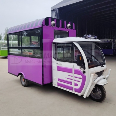 Multipurpose Mobile Electric Fast Food Snack Tricycle Pedicab with Customized Design