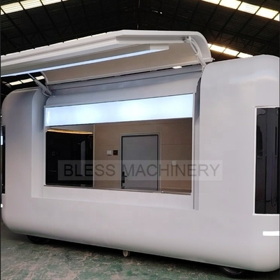110V220V Mobile Food Trailers Malaysia Fiberglass Food Trucks and Concession Trailer