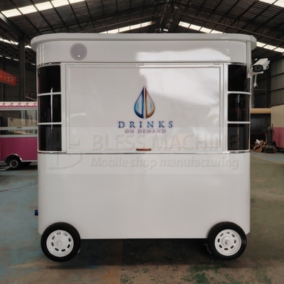 Modern Mobile Coffee Milk Tea Soybean Milk Fresh Juice Vegetable Fruit Salad Trolley