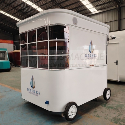 Modern Mobile Coffee Milk Tea Soybean Milk Fresh Juice Vegetable Fruit Salad Trolley