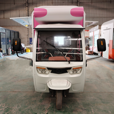 Video Technical Support Multipurpose Mobile Electric Fast Food Snack Tricycle Pedicab
