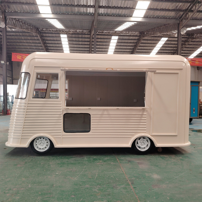 Multipurpose Electric Mobile Van for Snacks Drinks and Coffee 4 Road Wheels Outlet
