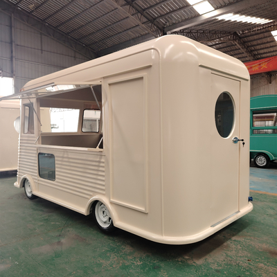 Multipurpose Electric Mobile Van for Snacks Drinks and Coffee 4 Road Wheels Outlet