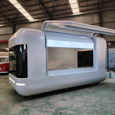 Customized Galvanized Steel Mobile Food Snack Trailer Boutique Cart for and Retail
