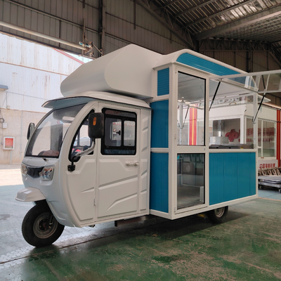 Multifunctional Mobile Electric Fast Food Snack Tricycle Pedicab Three-Wheeler in 2023
