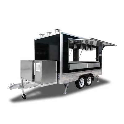 Garment Shops 2022 CE Approved Semi-Trailer 4 Wheels Technology Concession Food Trailer