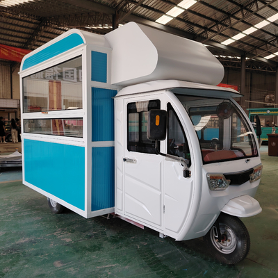 Multifunctional Mobile Electric Fast Food Snack Tricycle Pedicab Three-Wheeler in 2023