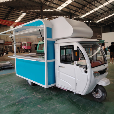 Multifunctional Mobile Electric Fast Food Snack Tricycle Pedicab Three-Wheeler in 2023