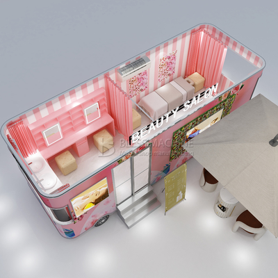 Mobile Salon in Technology with 4 Wheels and L420.00cm*W180.00cm*H230.00cm Dimensions