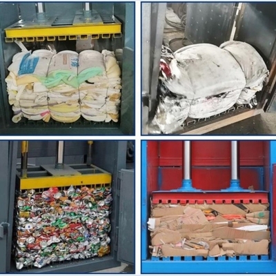 30 KG Pressure 30-100Pa Hydraulic Cardboard Baling Press Machine with Horizontal Design