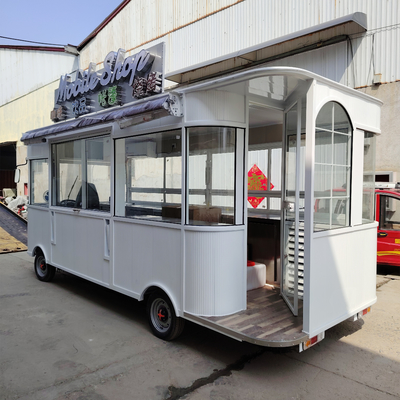 500*180*235cm Electric Mobile Fried Chicken Combo Cart with Coffee and Cola Beverage