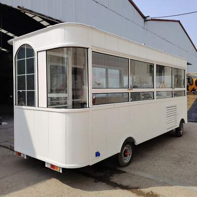 500*180*235cm Electric Mobile Fried Chicken Combo Cart with Coffee and Cola Beverage