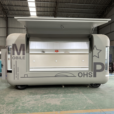 Multi-Functional Electric Mobile Snack Processing Trailer with Rubber Universal Wheel