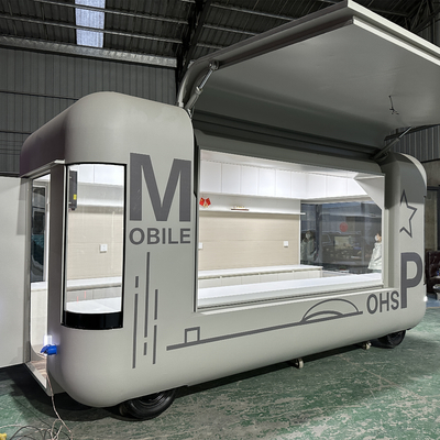 Multi-Functional Electric Mobile Snack Processing Trailer with Rubber Universal Wheel