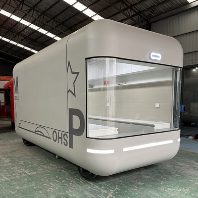 Multi-Functional Electric Mobile Snack Processing Trailer with Rubber Universal Wheel